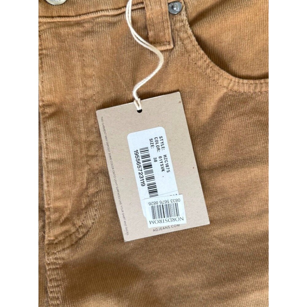 AG Mari Mid Rise Slim Straight Corduroy Pants - Picture 7 of 11